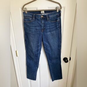 J.Crew Vintage Dark Blue Straight Jeans Size 31 Tall